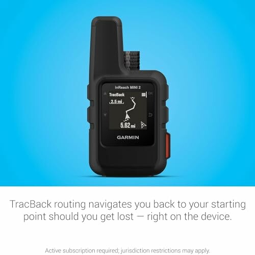 Garmin inReach Mini 2 with TracBack routing feature